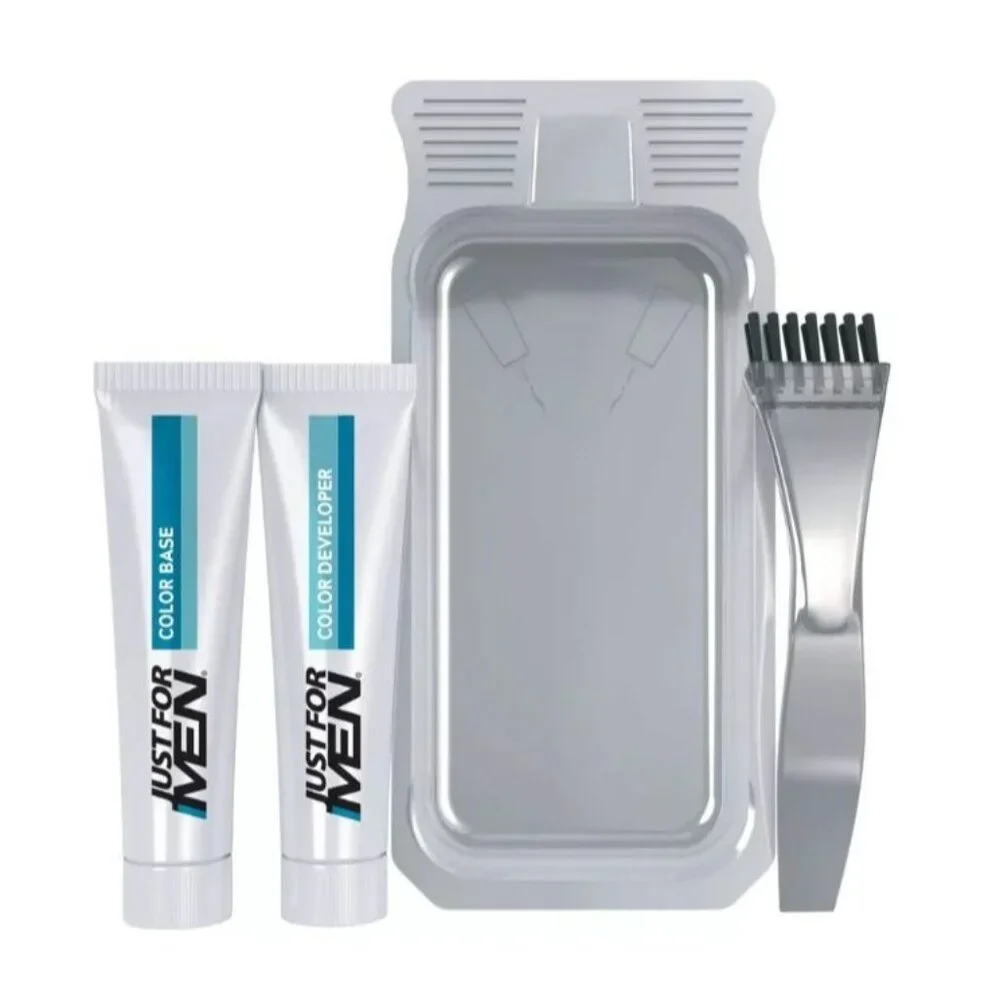 Just For Men Mustache & Beard Brush-In Color Gel M-25 Light Brown 3Pk